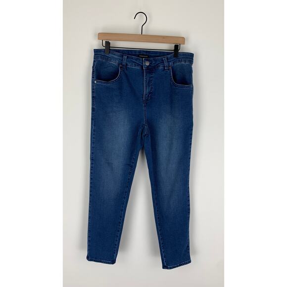 Universal Standard Seine High Rise Skinny Jeans Womens Plus 14 Regular True Blue - Picture 4 of 9